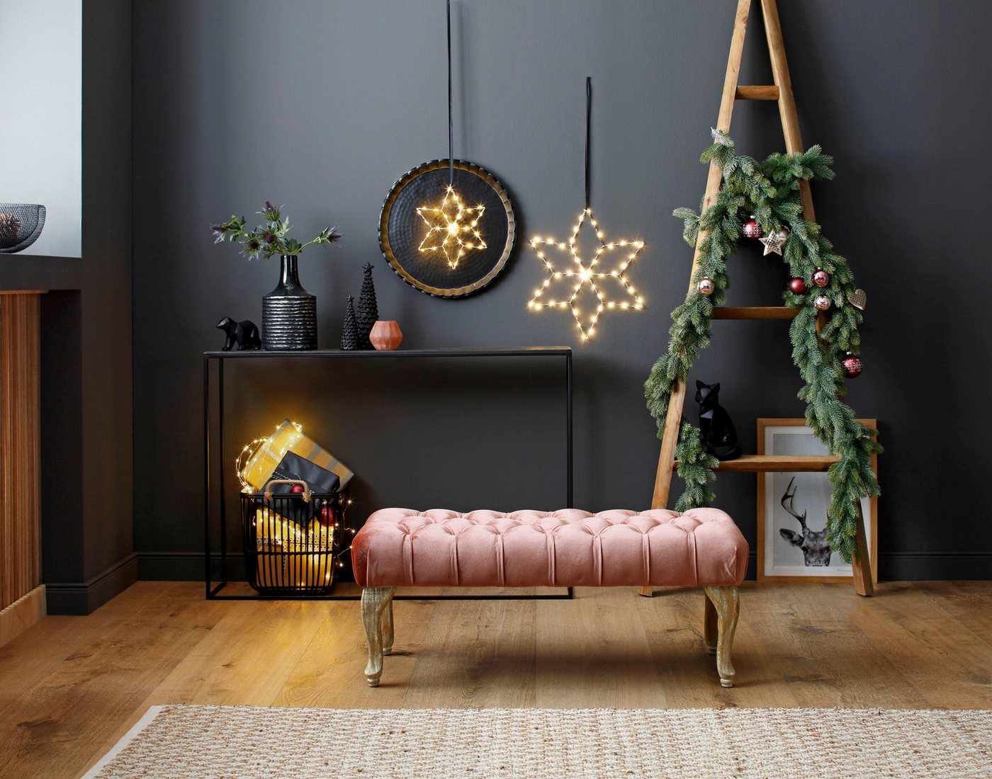 Winterliche Kunstpflanze Weihnachtsdeko, Weihnachtsgirlande Tanne, OTTO home, Girlande, leicht gefrostet, Länge 180 cm Bild 2