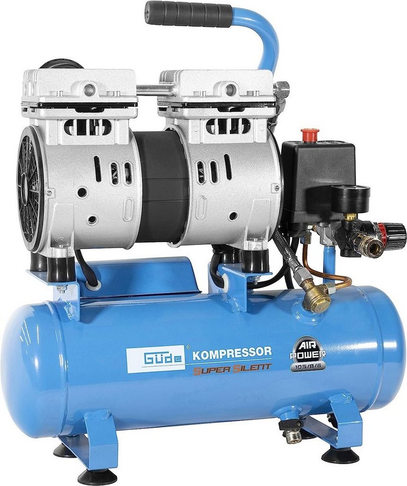 Güde Kompressor Kompressor Airpower 105/8/6 SILENT 550W mit 6l < 59 dB + 3 Tlg. Set Bild 5