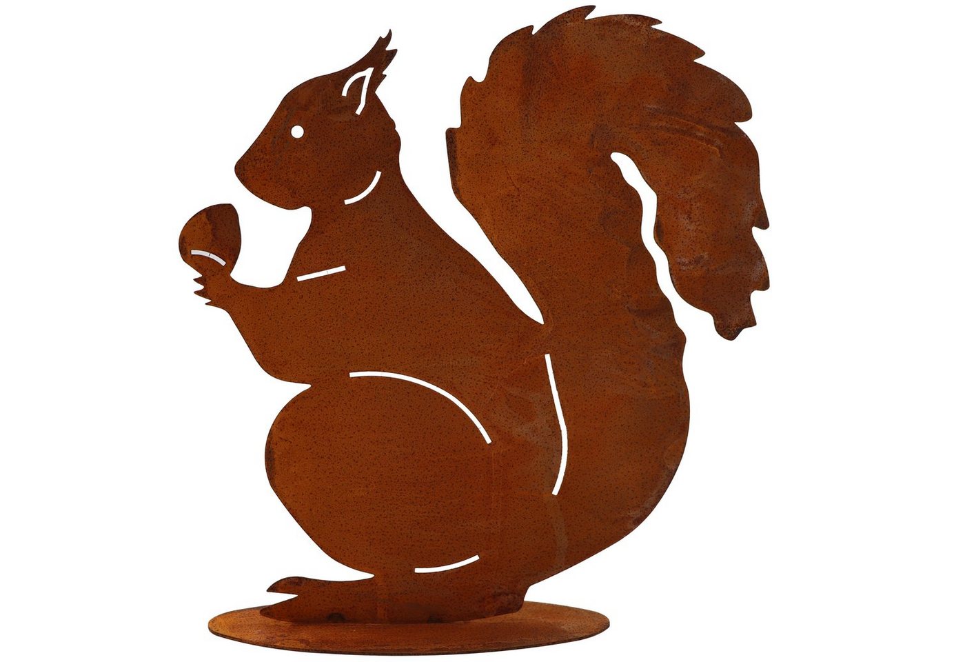 Rostikal Gartenfigur Eichhörnchen Figur Rost Deko, echter Rost Bild 3