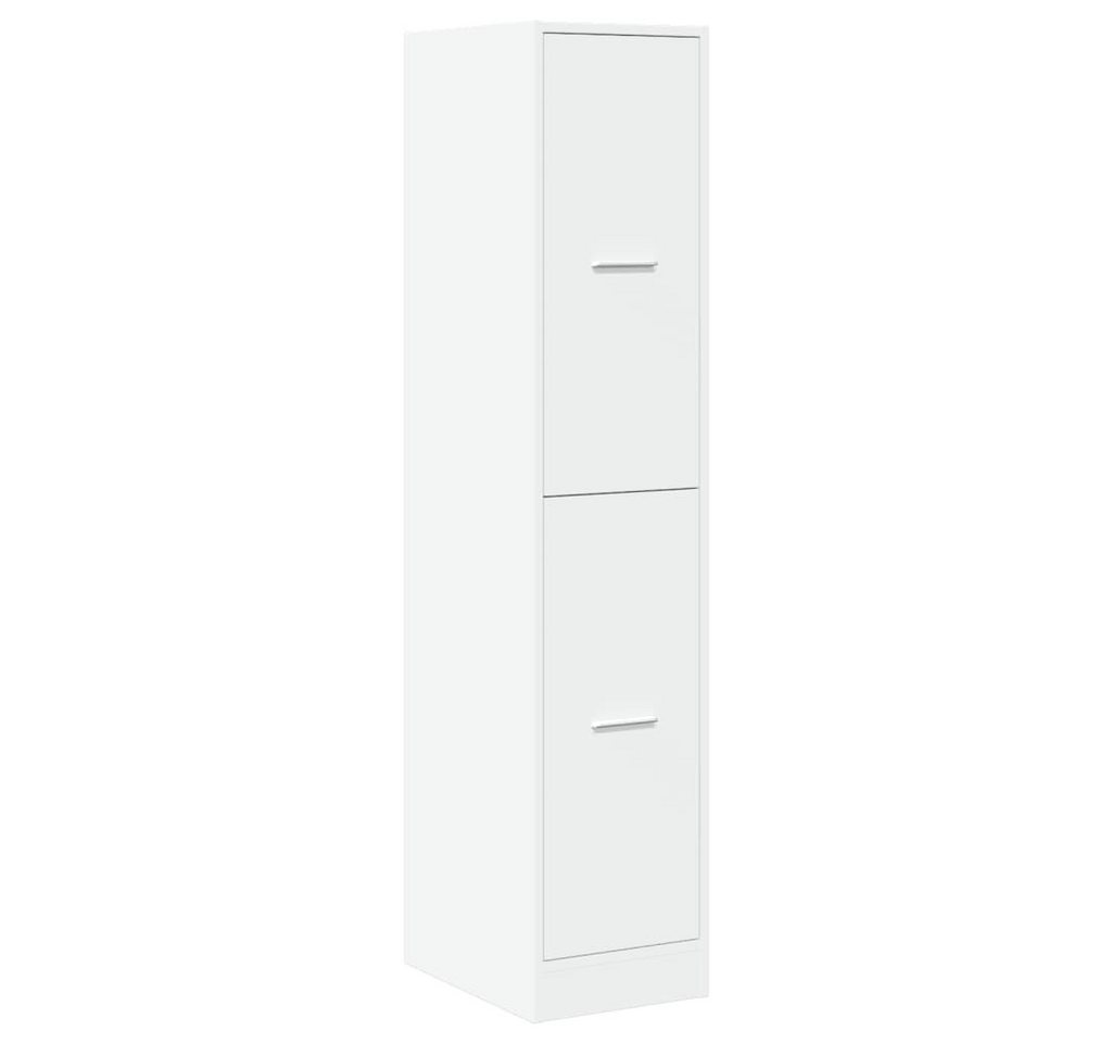 furnicato Apothekerschrank Massivholz 30x41x144,5 cm Weiß (1-St) Bild 2