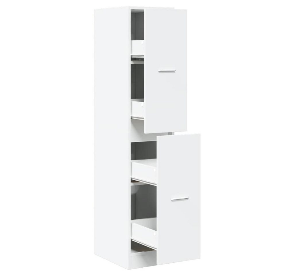 furnicato Apothekerschrank Massivholz 30x41x144,5 cm Weiß (1-St) Bild 3