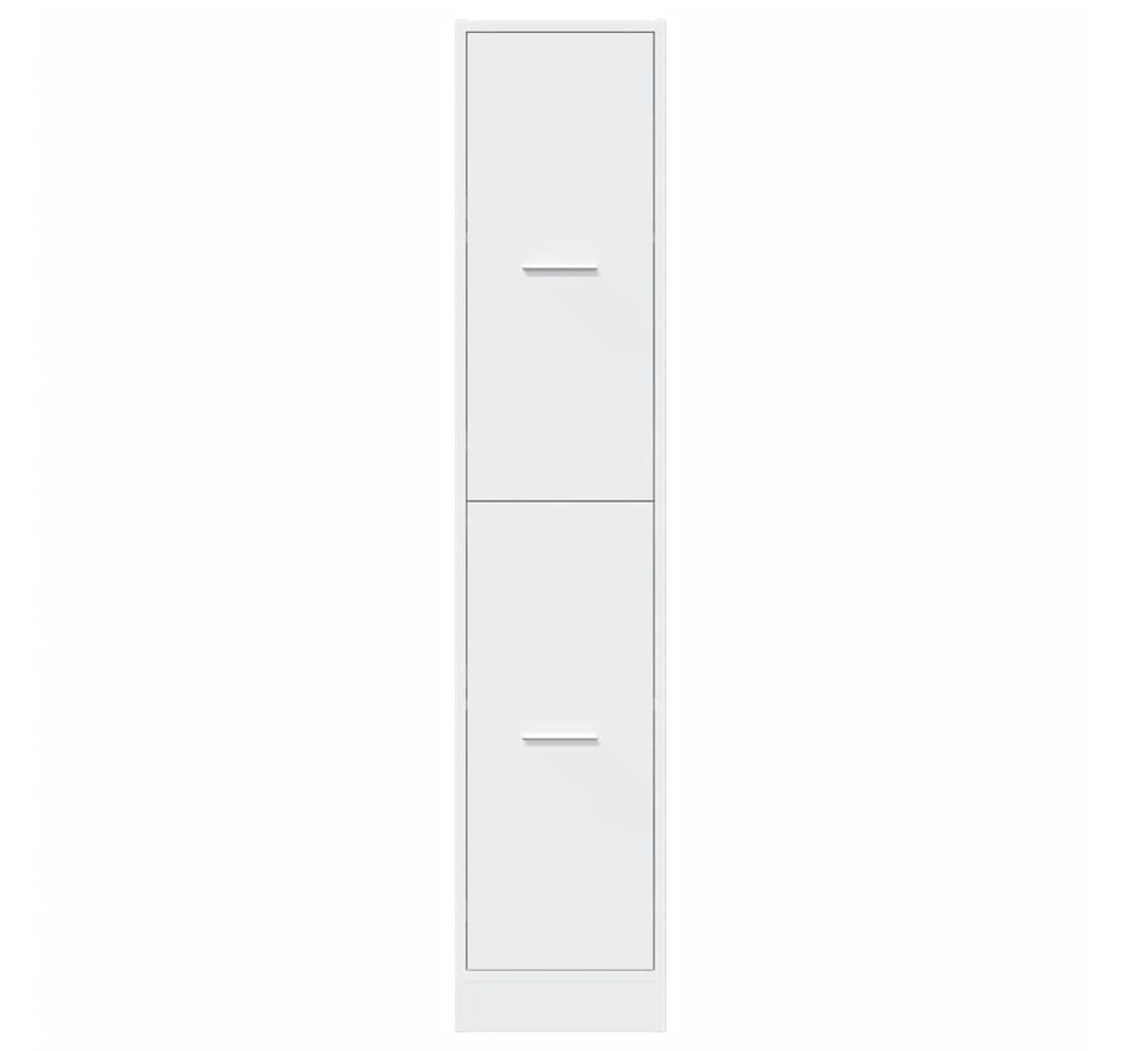 furnicato Apothekerschrank Massivholz 30x41x144,5 cm Weiß (1-St) Bild 5