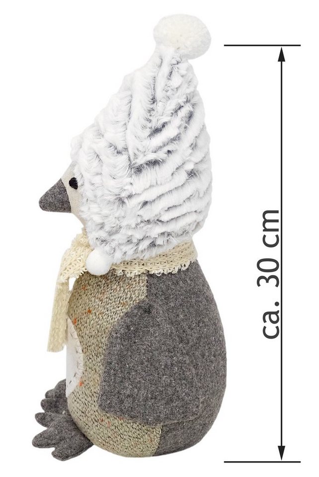Lashuma Türstopper Tier Pinguin, schwer gefüllt Bodentürstopper 30cm Hoch Bild 2