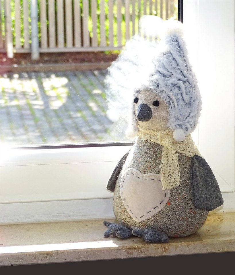Lashuma Türstopper Tier Pinguin, schwer gefüllt Bodentürstopper 30cm Hoch Bild 5