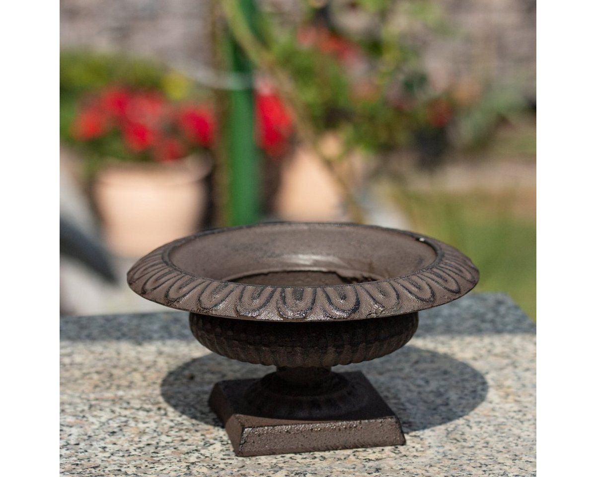 Antikas Gartenfigur Französische Amphore aus Gusseisen, Blumenvase, Gartendeko Bild 4