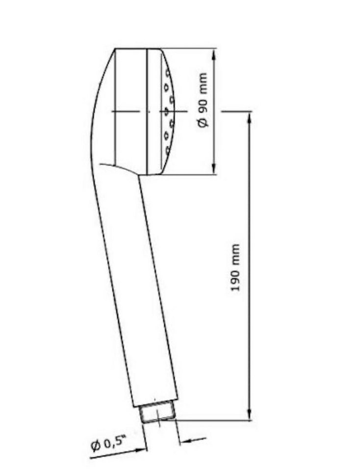 Faizee Möbel Brausegarnitur Regenduschkopf, (Komplett-Set), Duschkopf mit 1,5 m Duschschlauch Kit, 3 Strahlart(en), 2 tlg. Bild 3