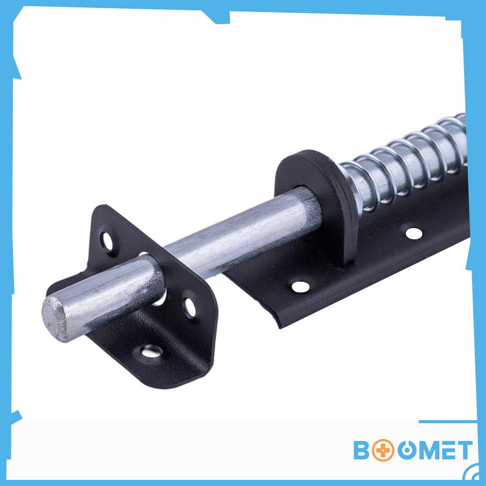 BOOMET Bodenschieber Schlossriegel schwarz, 30 cm, (1-tlg., 30 cm), Torbeschlag Torfeststeller Bodenschieber Torstopper Bild 3