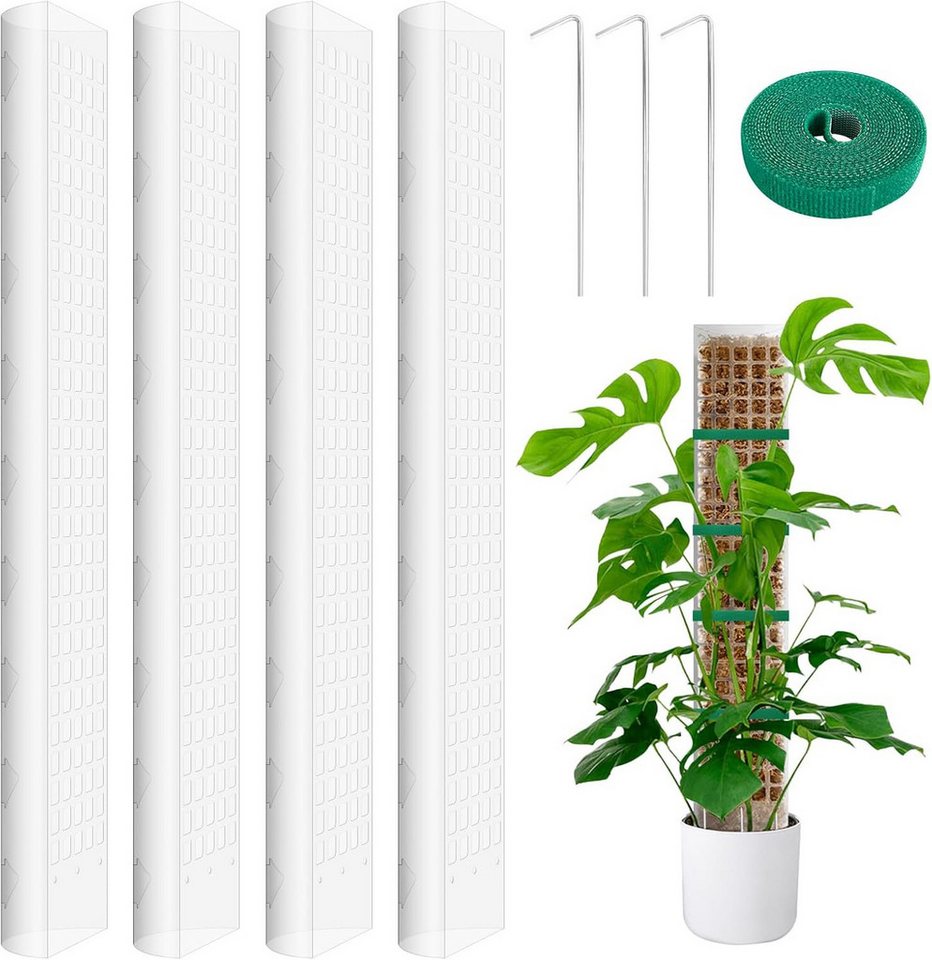 Kaket Rankhilfe Moosstab Rankhilfe für Monstera Stapelbare Transparent Rankhilfe, 4 St. Bild 2
