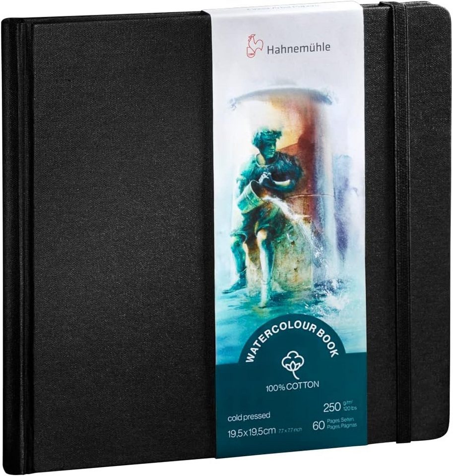 Hahnemühle Aquarellpapier Watercolour Book 100% Cotton 19,5x19,5cm, 250g/m², 60 Seiten Bild 4