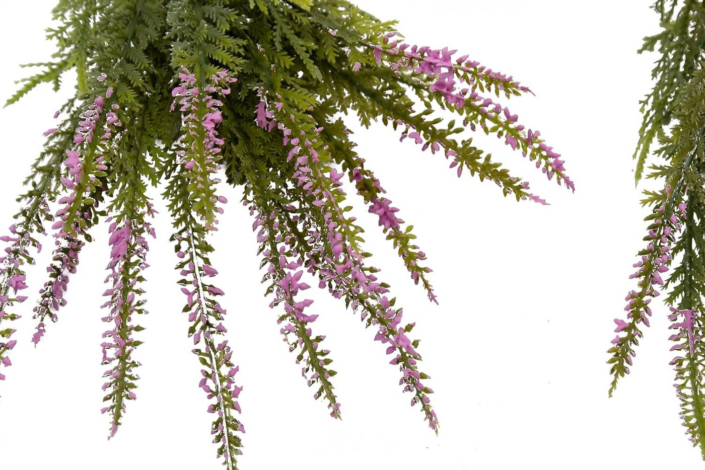 Kunstpflanze 2er Set künstliche Erika Kunstblume Stecker Heidekraut, mucPlants