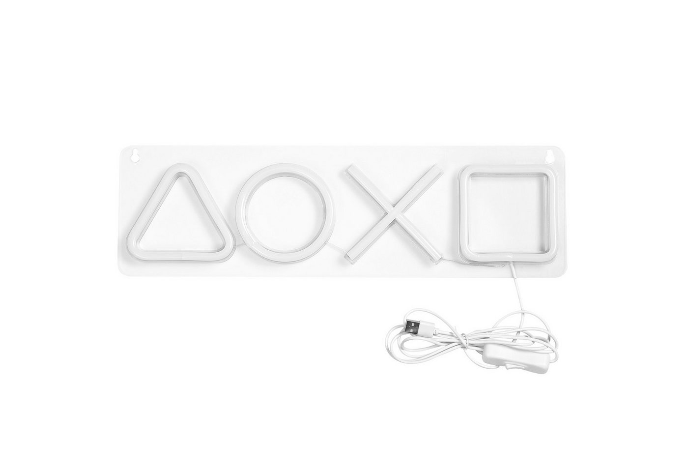 Jibenhome LED Dekolicht Spiel Leuchtreklame Gaming Neon Schild Neonlicht, USB Plug-and-Play, Spieltaste Leuchtschild Bar Schild Neon Sign für Wand Room Party Deko