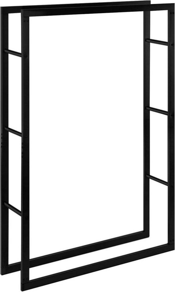 EUGAD Kaminholzregal, BxTxH:100x25x150 cm, (1-St), Innen Außen aus Metall für Kaminholz