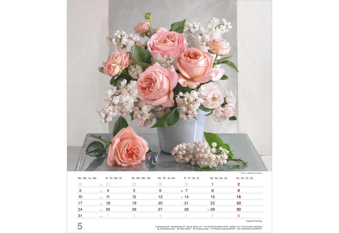Wandkalender Der Duft der Rosen 2027