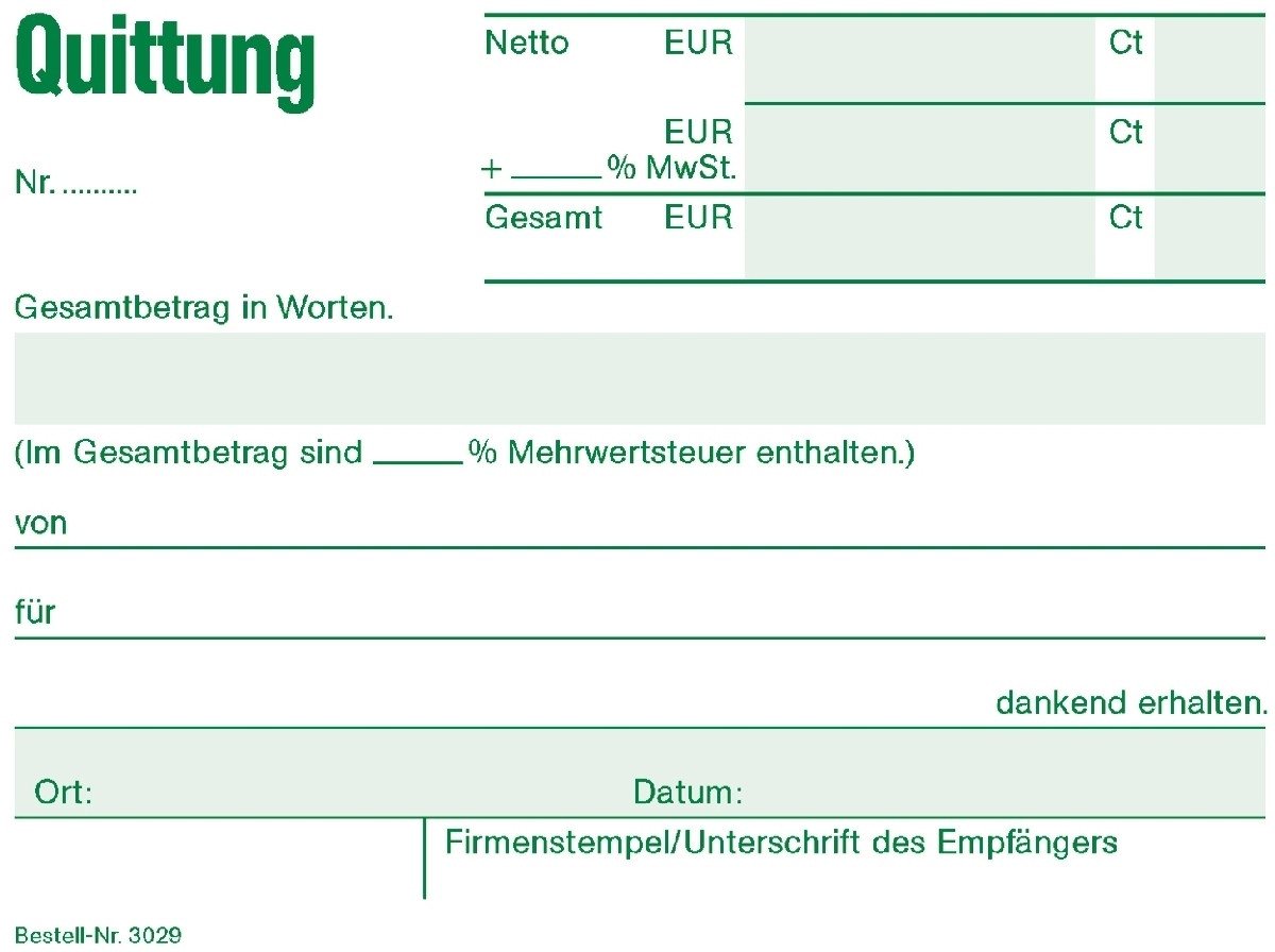 RNK Verlag Formularblock Quittungsblock A6 50 Blatt Bild 2
