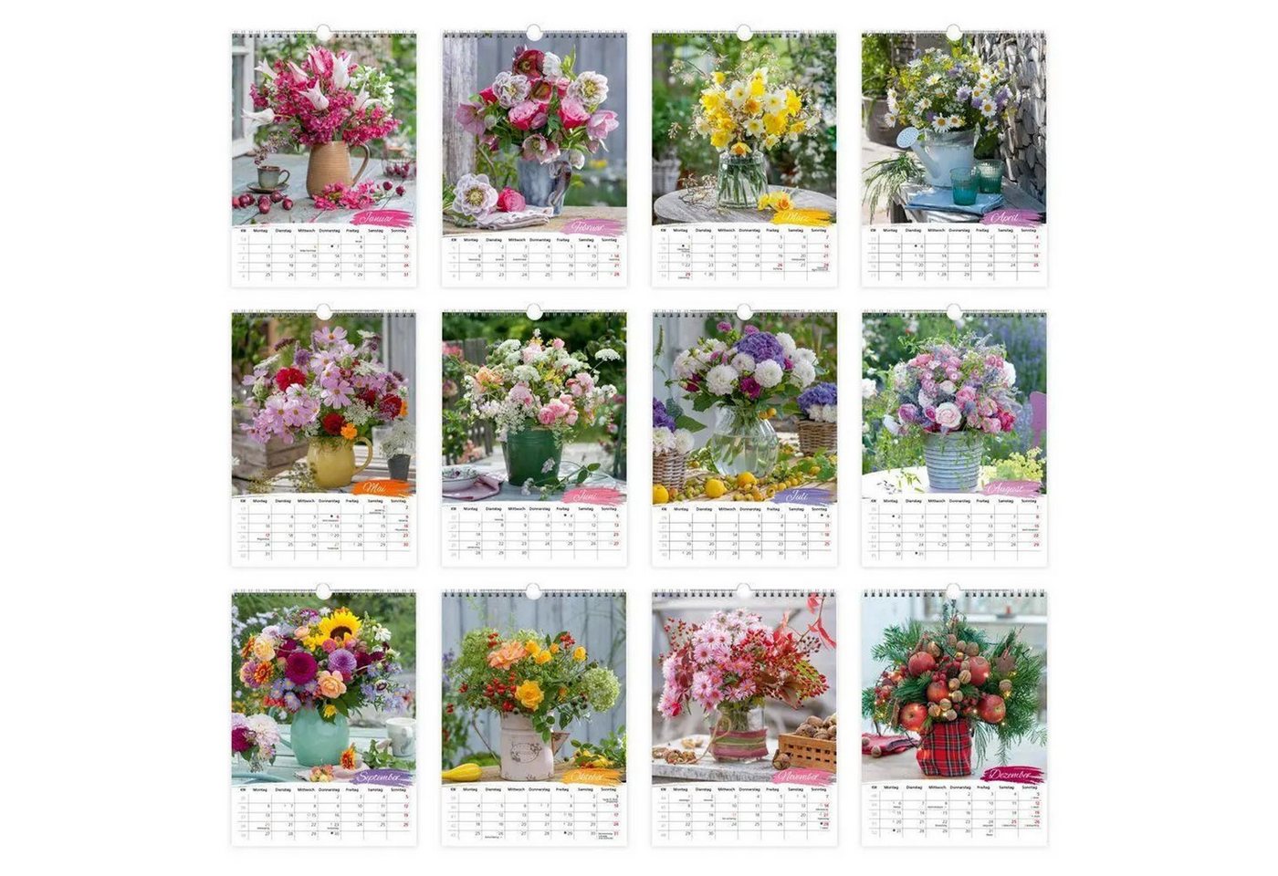 Trötsch Verlag Wandkalender TRÖTSCH - Classickalender Blumenkalender 2027
