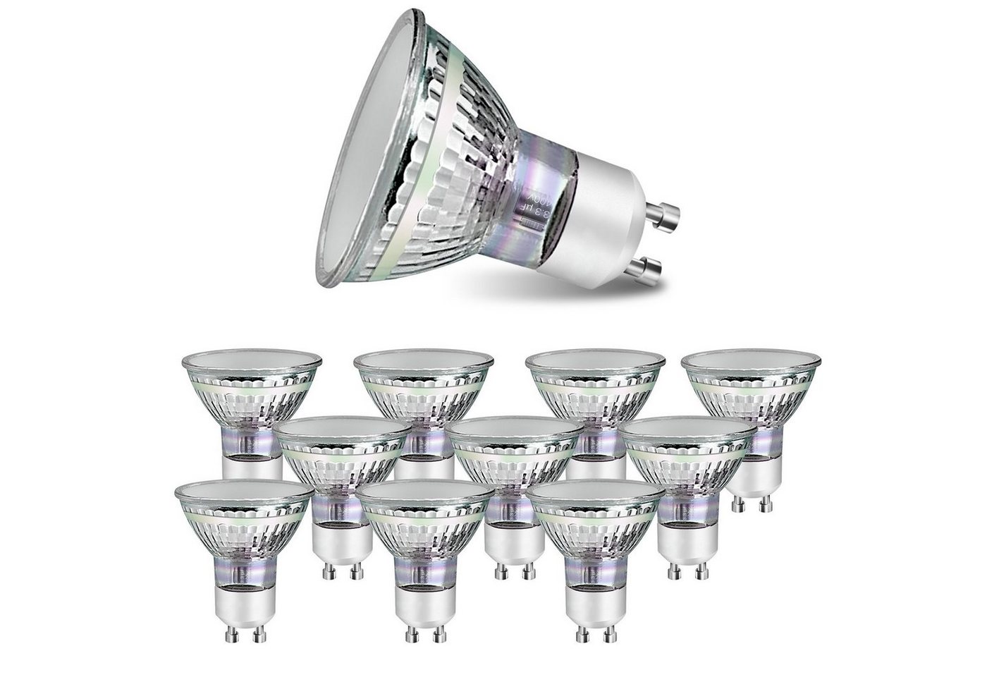 Nettlife LED-Leuchtmittel GU10 LED Warmweiss 3.5W Leuchtmittel, GU10, 10 St., Warmweiß, Abstrahlwinkel 110° Spot Bild 2