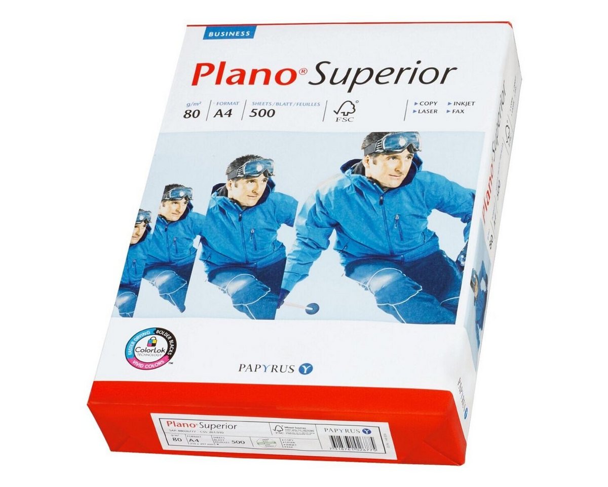 PLANO Druckerpapier Superior, Format DIN A4, 80 g/m², 165 CIE, 500 Blatt Bild 2
