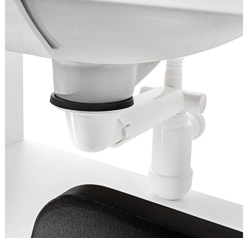 Lomadox Ablaufgarnitur SIPHON-56 Siphon für eingelassene Waschbecken, Pupup-Ventil gold Bild 5