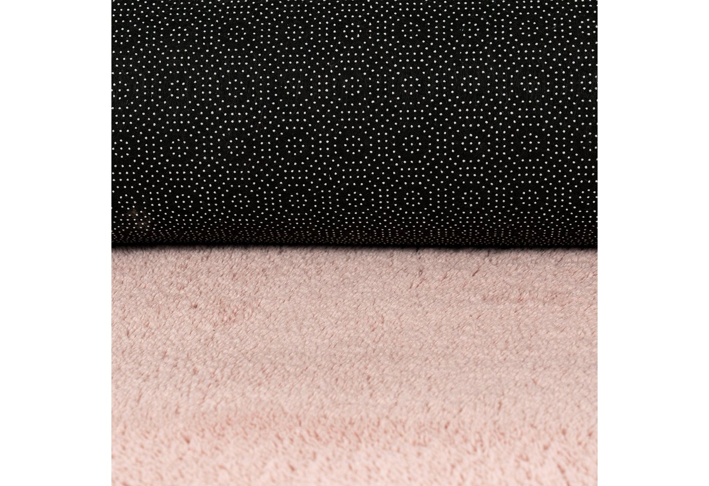 Carpetia Teppich Samtiges Uni-Design, rechteckig, Höhe: 10 mm, samtig weich, pflegeleicht, rutschhemmende Rückseite Bild 2