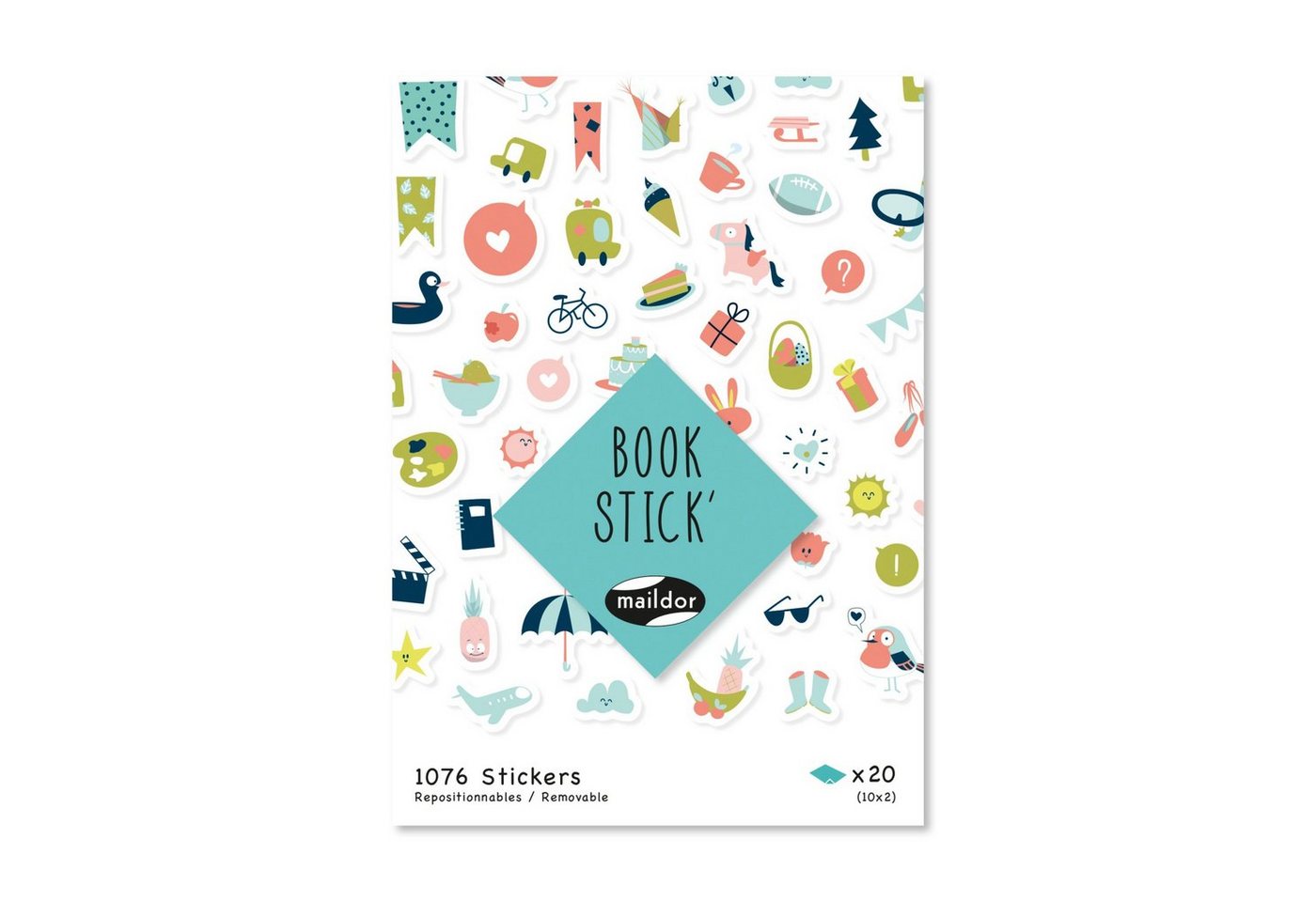 maildor Aufkleber Stickerbuch Bullet Journal, 1076 Stück