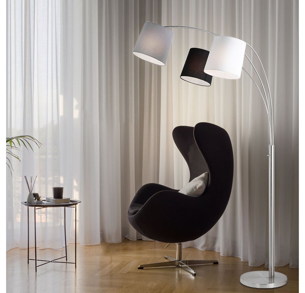 JUST LIGHT LED Stehlampe, Leuchtmittel inklusive, Warmweiß, Farbwechsel, Bogenstehlampe Stehleuchte Wohnzimmerlampe Dimmerr Fernbedienung LED Bild 2