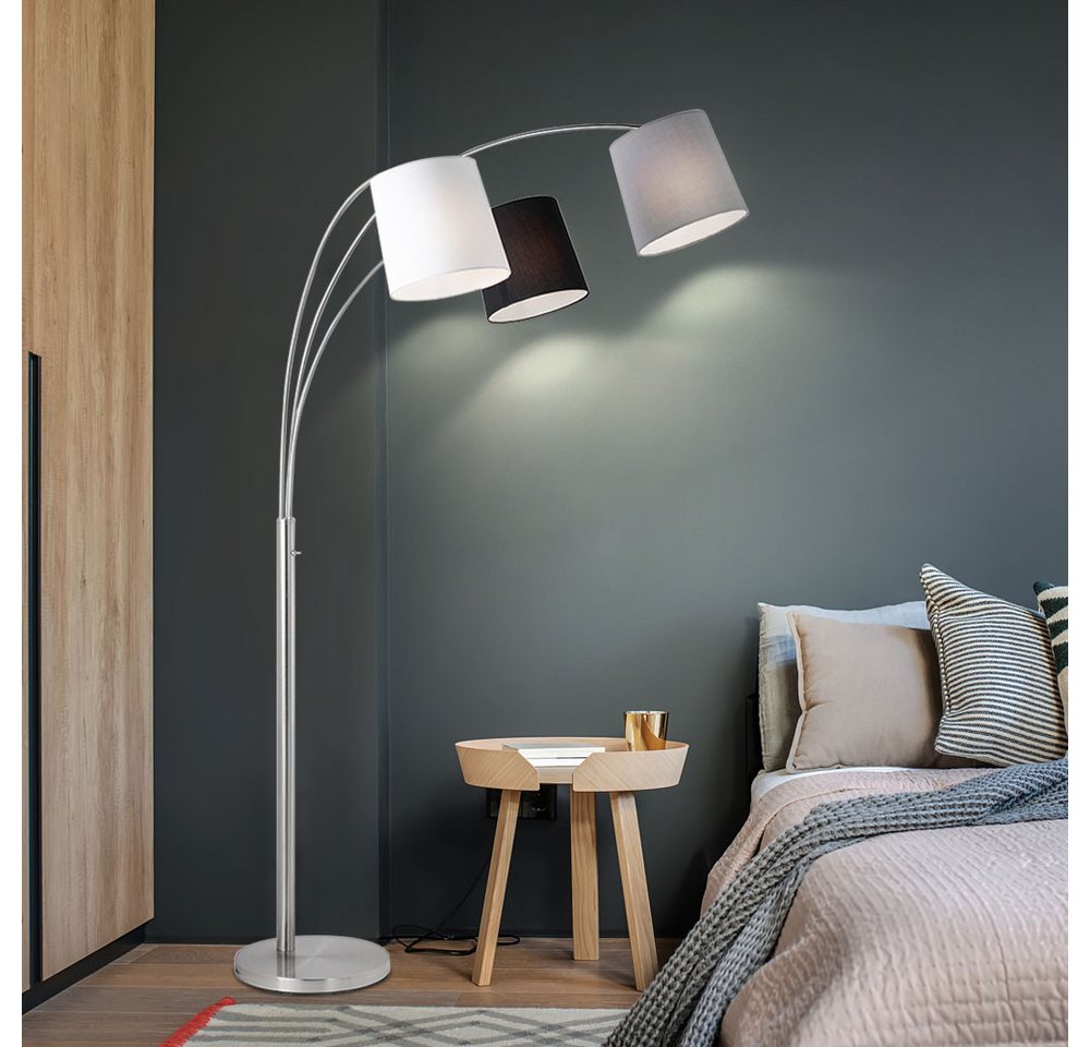 JUST LIGHT LED Stehlampe, Leuchtmittel inklusive, Warmweiß, Farbwechsel, Bogenstehlampe Stehleuchte Wohnzimmerlampe Dimmerr Fernbedienung LED Bild 5