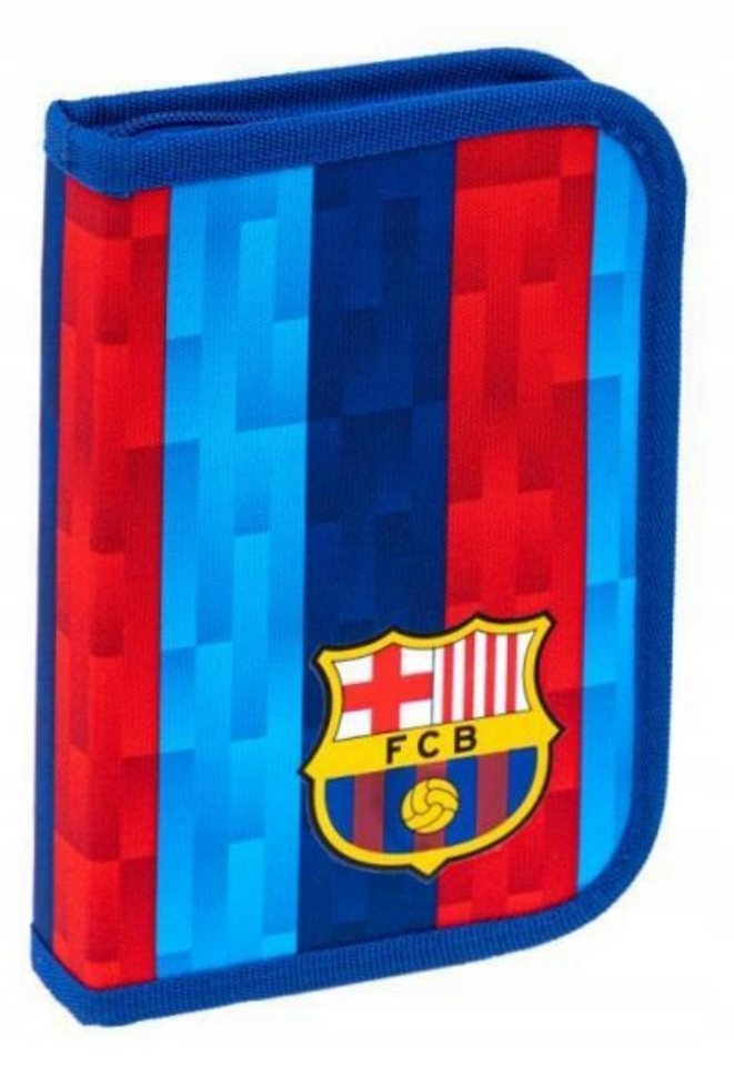ASTRA Federmäppchen FC Barcelona Federmäppchen leer 1 Fach Schulmäppchen Kinder Blau, (1-tlg)