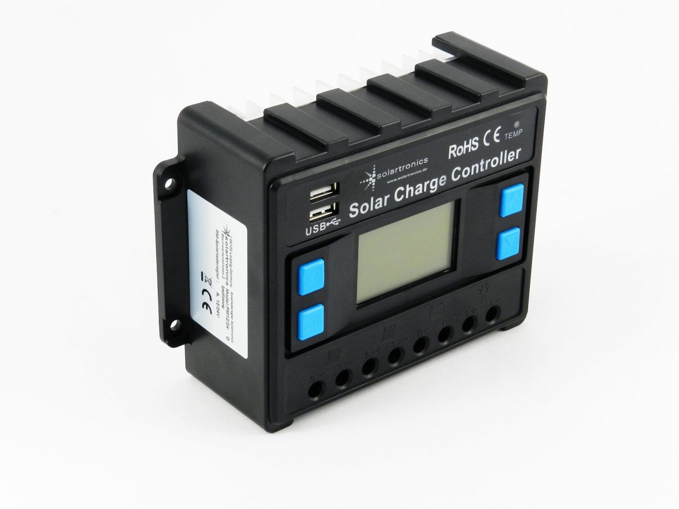 solartronics Solarmodul 10A - 40A Laderegler Solar 12V 24V, PWM Solarladeregler, LCD Anzeige Bild 3