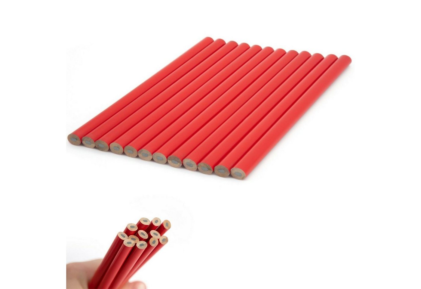 BENSON Bleistift 12-48 Zimmermannsbleistift Baubleistift Bleistift, (48-tlg), Maurer, Handwerker, Tischler, Set
