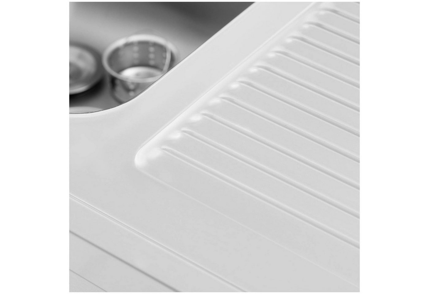 Royal Catering Edelstahlspüle 100 x 60 cm Spülenunterschrank Becken links 40 x 40 x 24 cm Aufkantung, 60/100 cm Bild 5