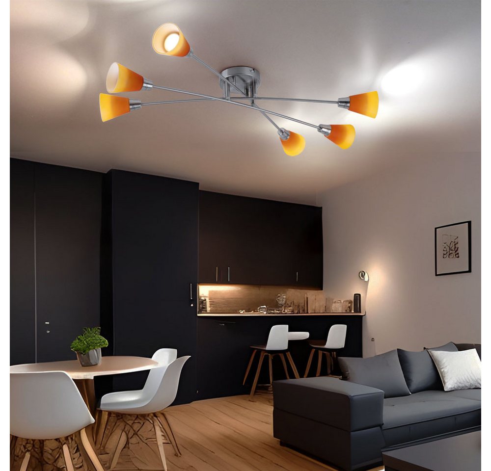 GLOBO LIGHTING LED Deckenleuchte, Leuchtmittel inklusive, Warmweiß, Deckenleuchte Deckenlampe Spotleuchte Wohnzimmerleuchte
