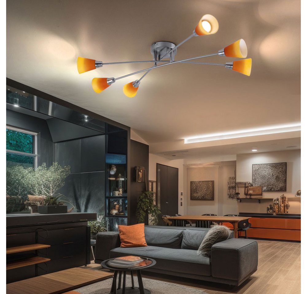 GLOBO LIGHTING LED Deckenleuchte, Leuchtmittel inklusive, Warmweiß, Deckenleuchte Deckenlampe Spotleuchte Wohnzimmerleuchte Bild 2