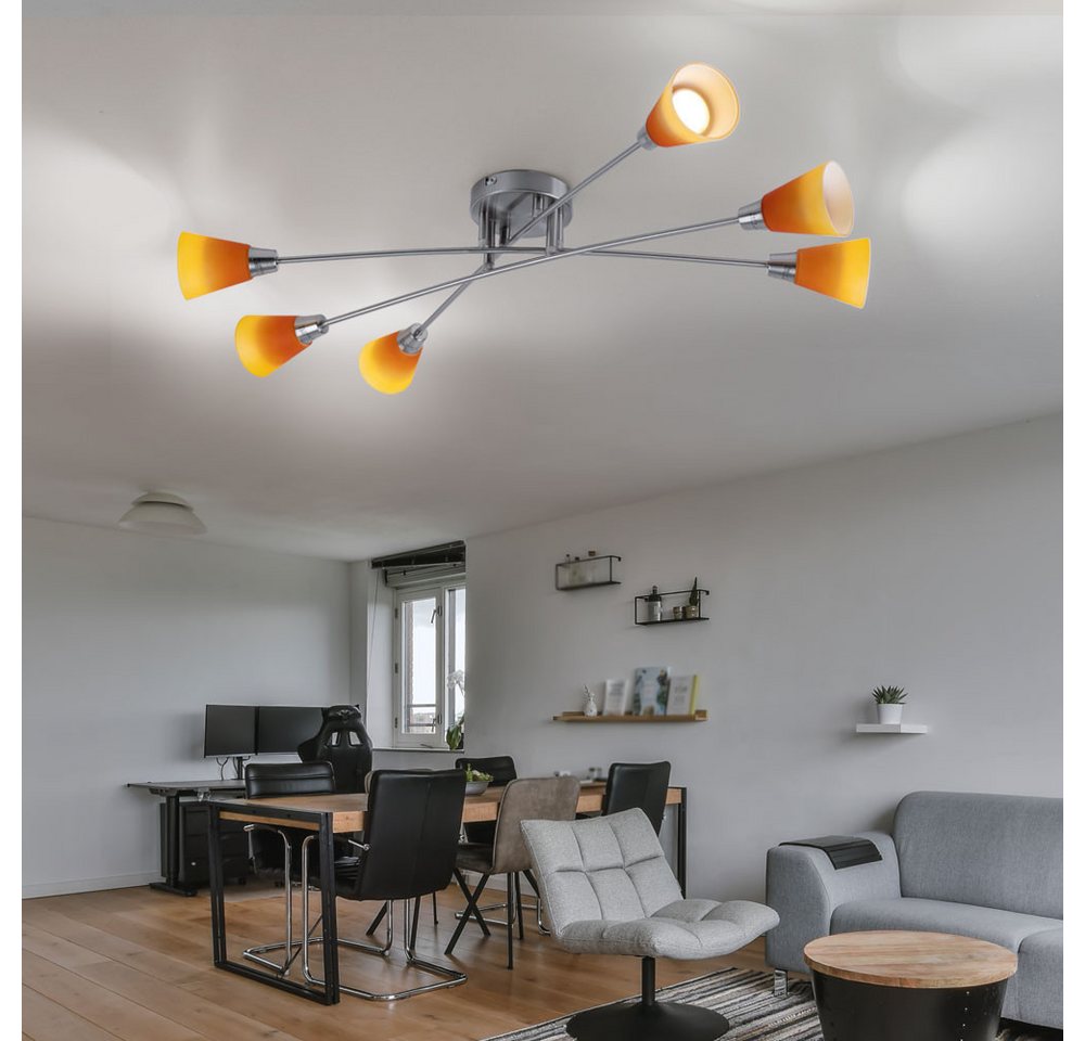 GLOBO LIGHTING LED Deckenleuchte, Leuchtmittel inklusive, Warmweiß, Deckenleuchte Deckenlampe Spotleuchte Wohnzimmerleuchte Bild 4