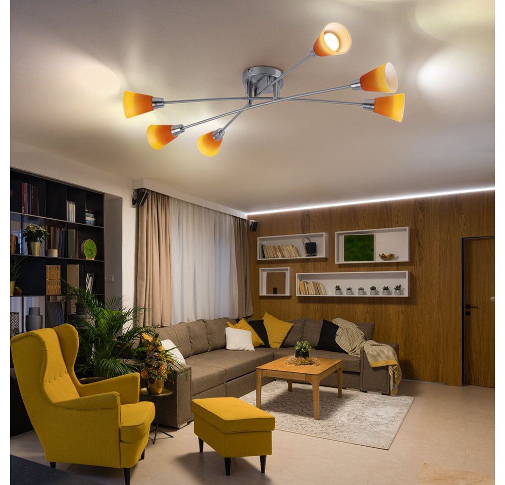 GLOBO LIGHTING LED Deckenleuchte, Leuchtmittel inklusive, Warmweiß, Deckenleuchte Deckenlampe Spotleuchte Wohnzimmerleuchte Bild 5
