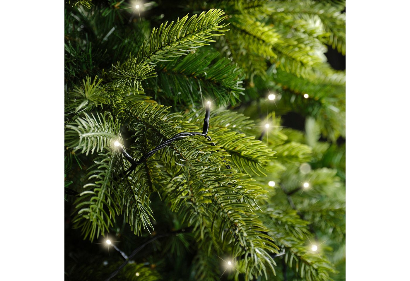 Lumineo LED-Lichterkette Lumineo, USB Lichterkette BASIC Twinkle, 50 LED 3,7 m, warm weiß, Indoor/Outdoor, 8 Funktionen, 6h-Timer, wiederaufladbar Bild 4