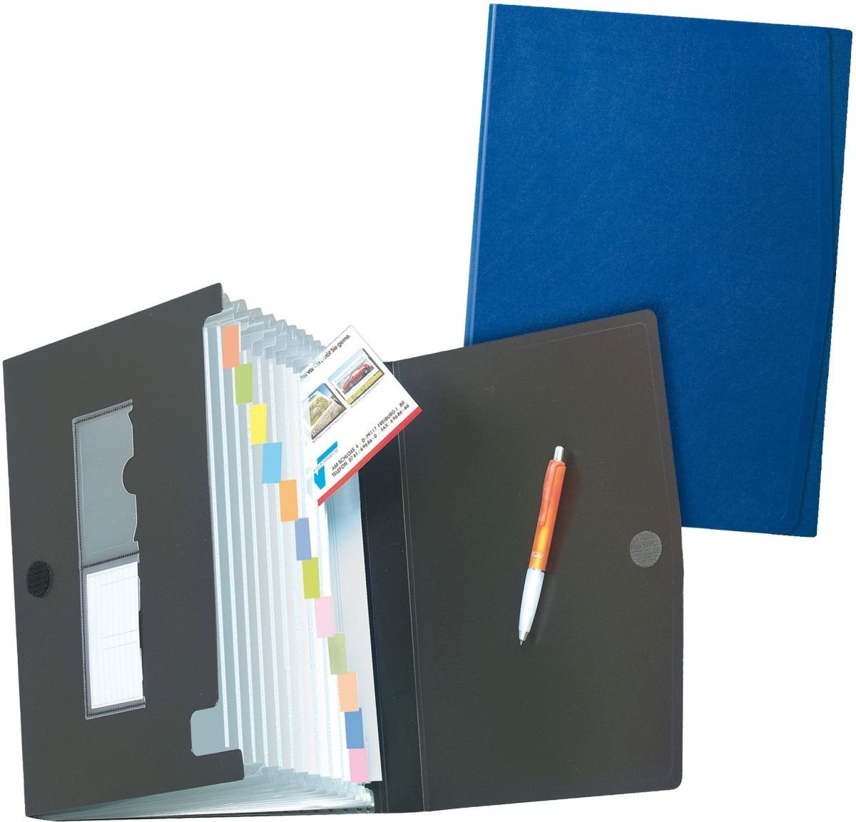 Herlitz Fächermappe Fächermappe A4 PP 12 Fächer farbig sortiert