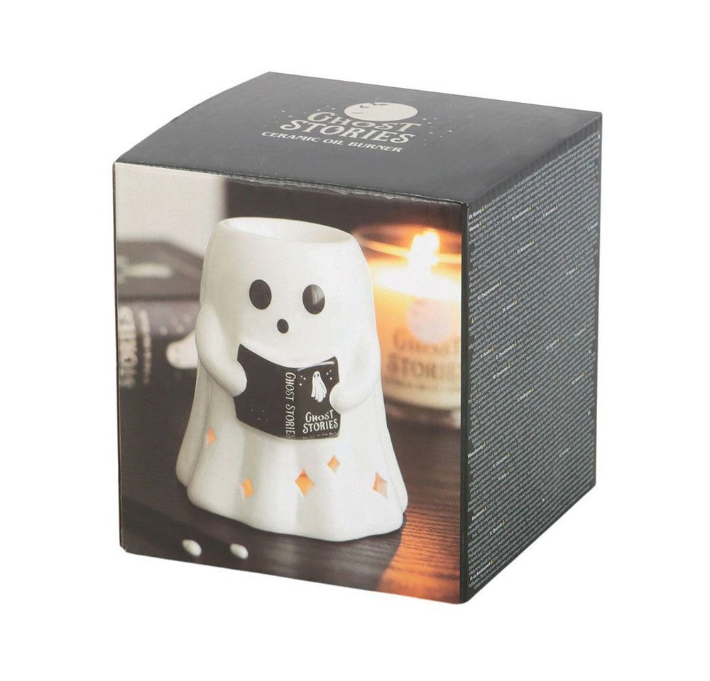 Something Different Duftlampe Ghost Stories Keramik Duftlampe – Geist mit Buch Halloween