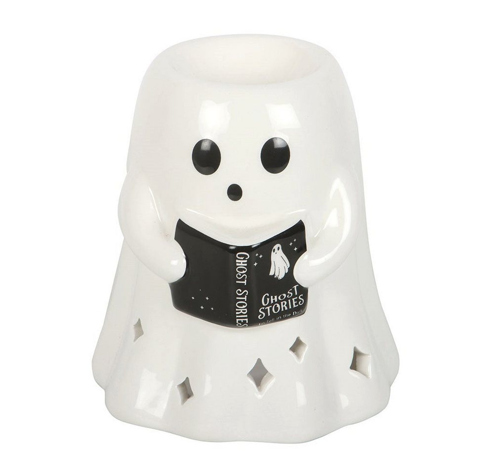 Something Different Duftlampe Ghost Stories Keramik Duftlampe – Geist mit Buch Halloween Bild 4