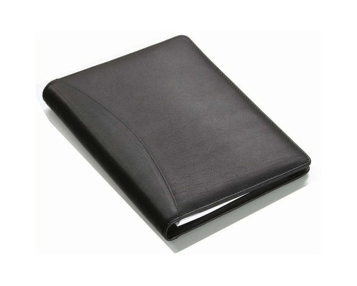 Alassio® Schreibmappe Schreibmappe Bormio A5 Lederimitat schwarz Bild 2