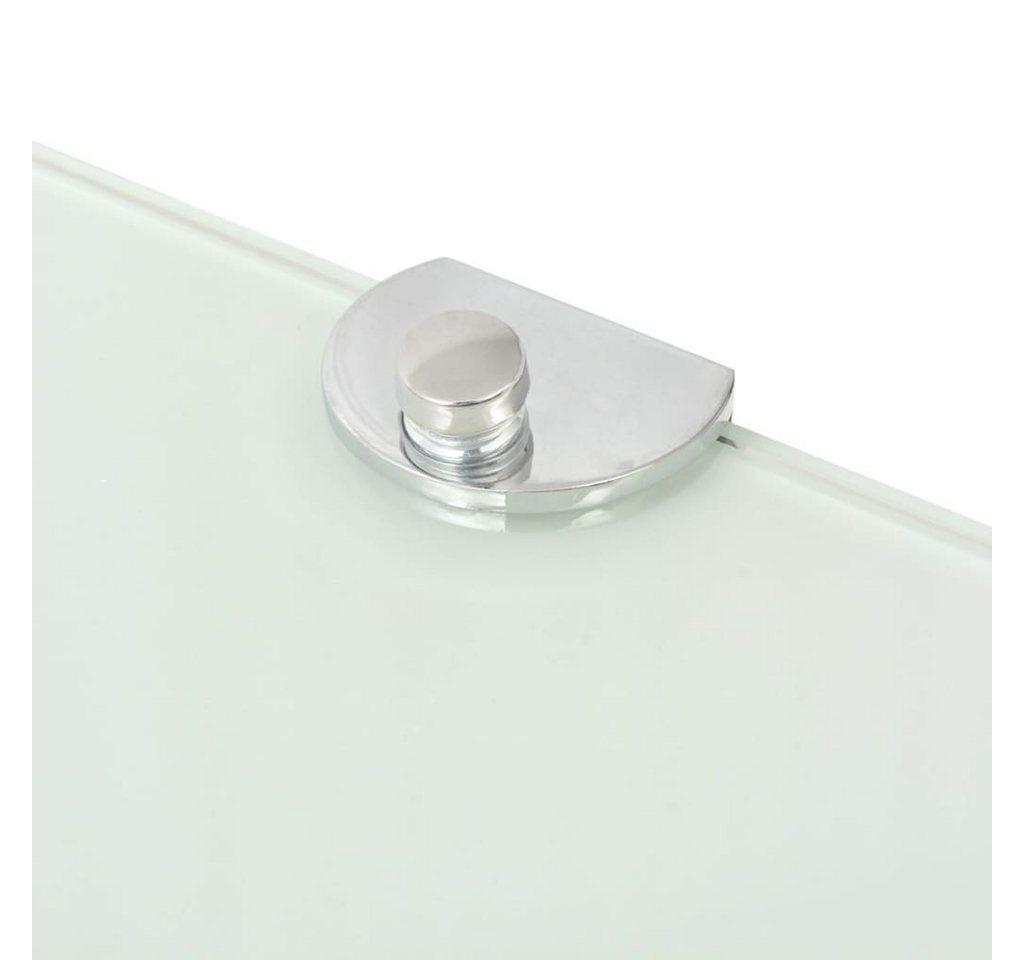 furnicato Wandregal Wand-Eckregal 25 x 25 cm Weiß, 2-tlg., Belastbares Glaseckregal mit 15kg Tragkraft für dein Badezimmer Bild 4