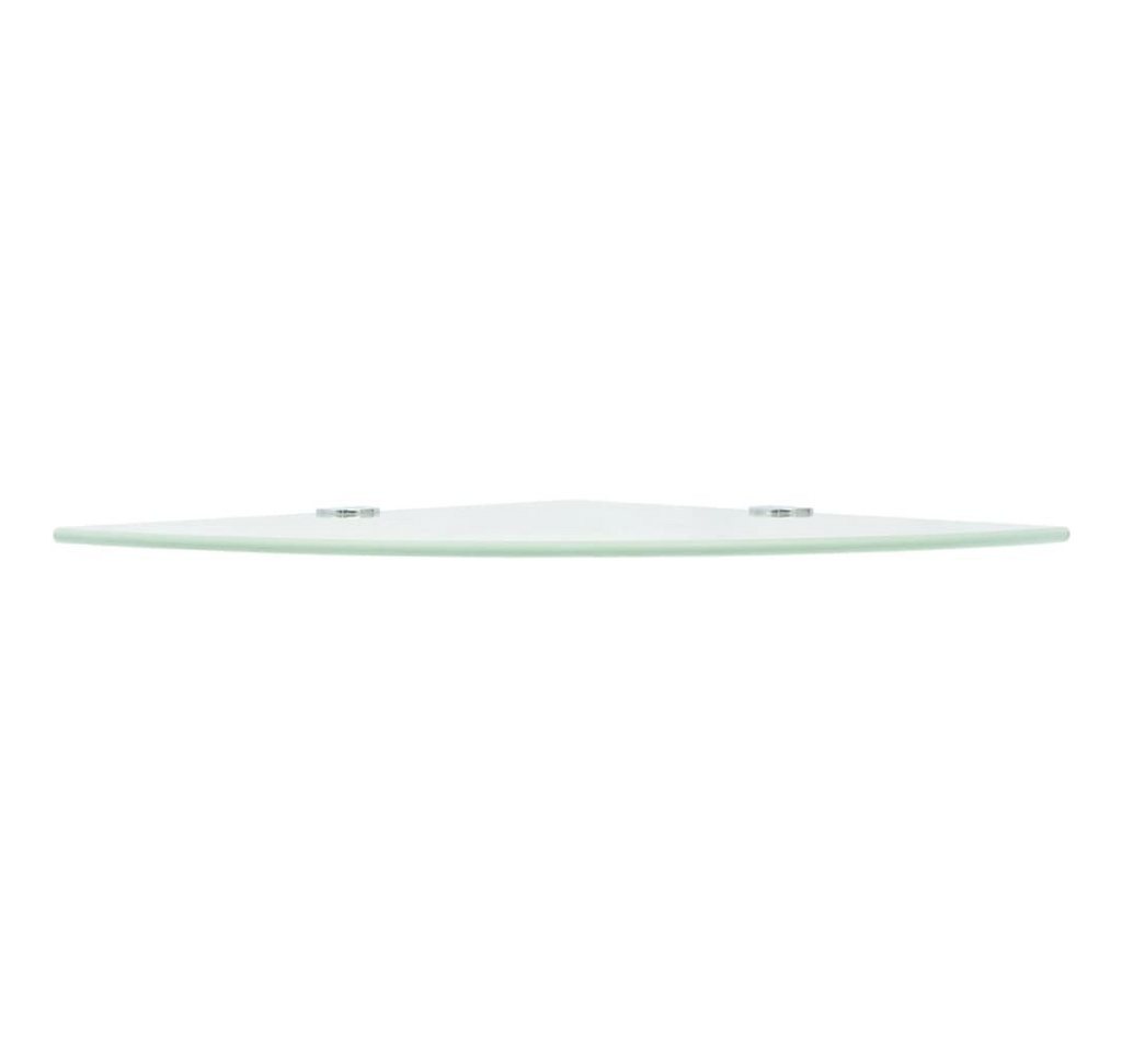 furnicato Wandregal Wand-Eckregal 25 x 25 cm Weiß, 2-tlg., Belastbares Glaseckregal mit 15kg Tragkraft für dein Badezimmer Bild 5