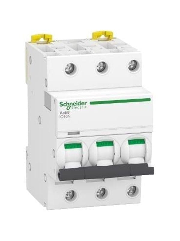 Schneider Electric Circuit breaker iC40N 3 Pole C characteristic 16A 6/10kA breaking capacity Icu