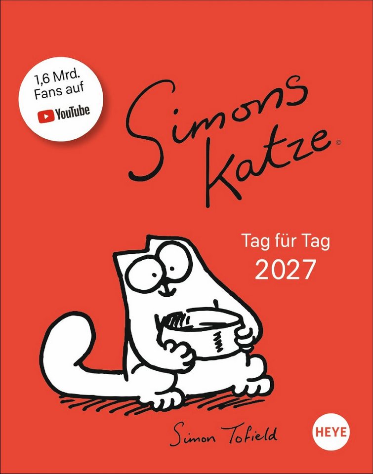Athesia Kalenderverlag Tischkalender Simons Katze Tagesabreißkalender 2027