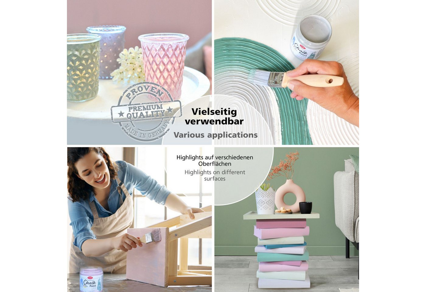 Viva Decor Kreidefarbe ViVA DECOR Chalk Paint - Kreidefarbe 250 ml - Lavender Mood