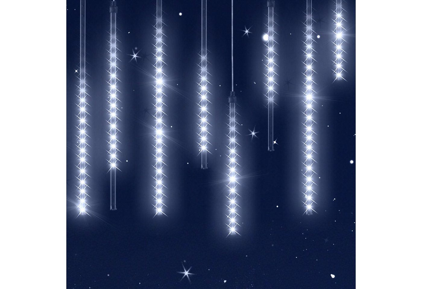 monzana Lichterkette, Meteorschauer 480 LED Außen Wasserdicht 10 Röhre je 50 cm Bild 4