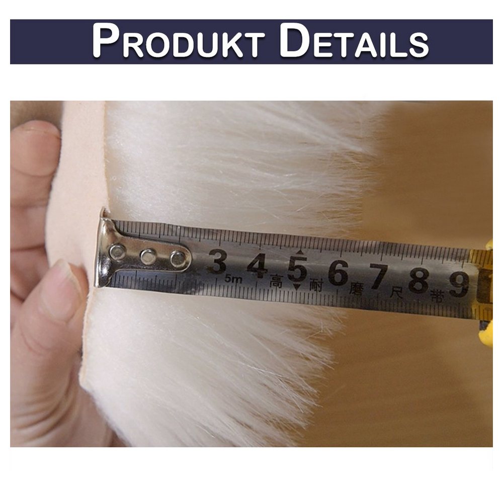 BTTO TEPP Hochflor-Teppich Fellteppich,Herz Teppich, Faux Lammfell Schaffell Weicher Teppich, Herzform 40*50cm, Weich und Flauschig,Herzform 30*40cm/40*50cm/70*90cm Bild 4