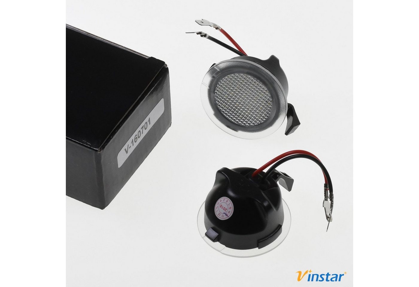 Vinstar KFZ-Ersatzleuchte LED Spiegel Umfeldbeleuchtung E-geprüft für FORD, FORD MONDEO V EDGE GALAXY S-MAX C-MAX EXPLORER