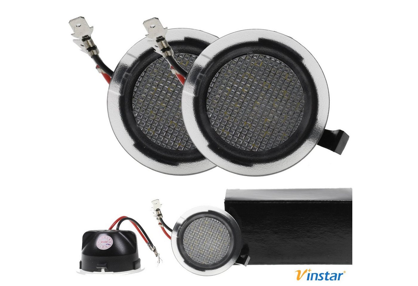 Vinstar KFZ-Ersatzleuchte LED Spiegel Umfeldbeleuchtung E-geprüft für FORD, FORD MONDEO V EDGE GALAXY S-MAX C-MAX EXPLORER Bild 4