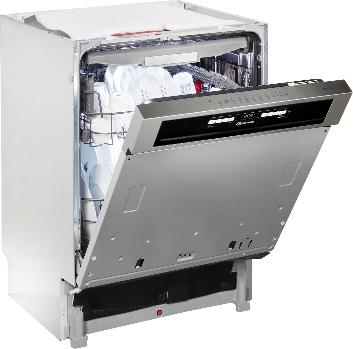 BAUKNECHT teilintegrierbarer Geschirrspüler OBBC Ecosilent2 7540, 8,9 l, 14 Maßgedecke, ActiveDry – automatische Türöffnung für bessere Trockungsergebnisse Bild 2