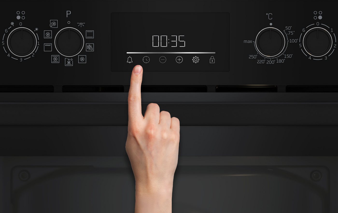 BEKO Backofen BBIM12300B, mit Teleskopauszug nachrüstbar, SteamShine, Gleichmäßige Heißluft im Backofen mit AeroPerfect